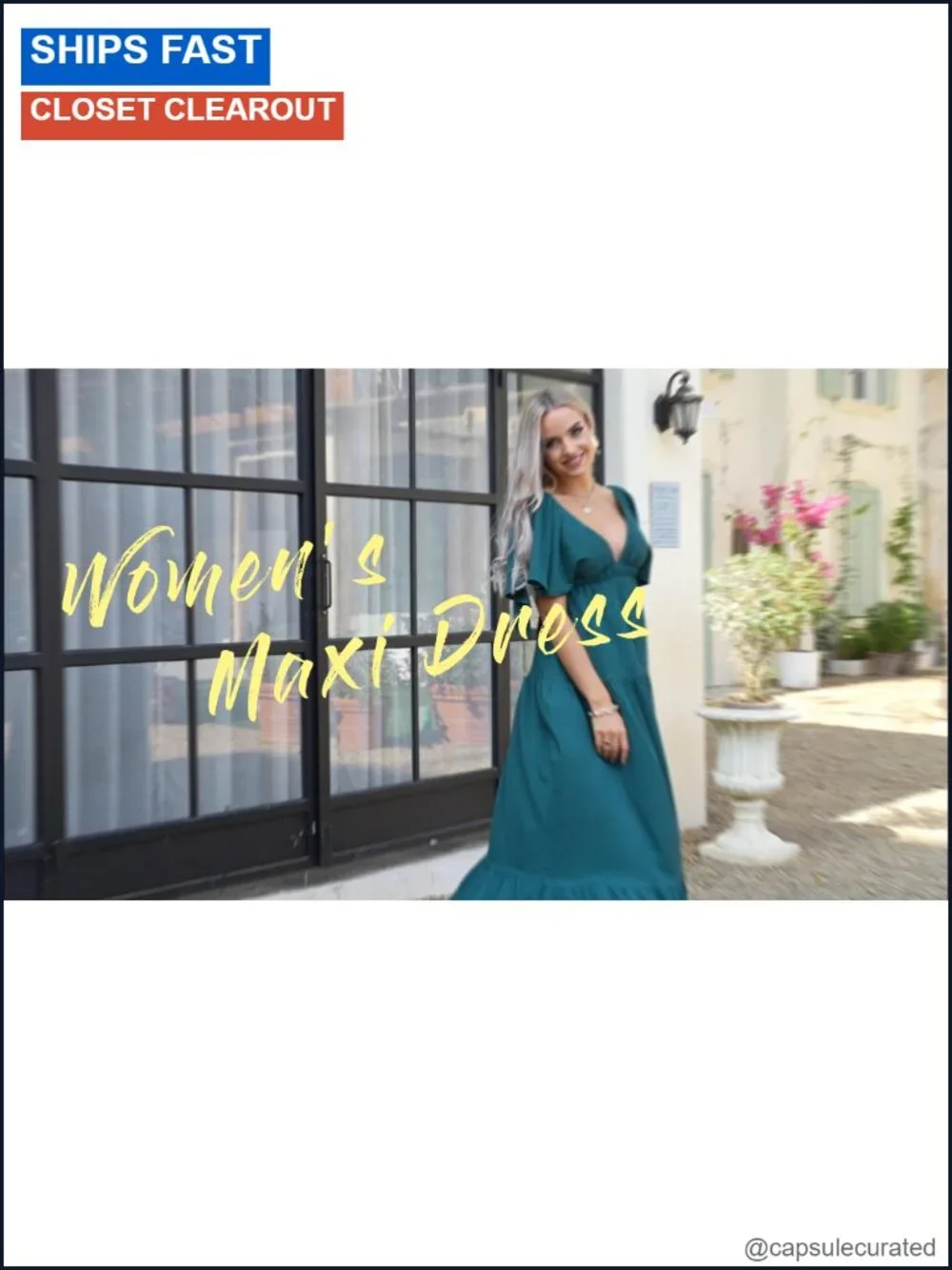 Long Sleeve Floral Maxi Flowy Empire Waist Wedding Guest Dress